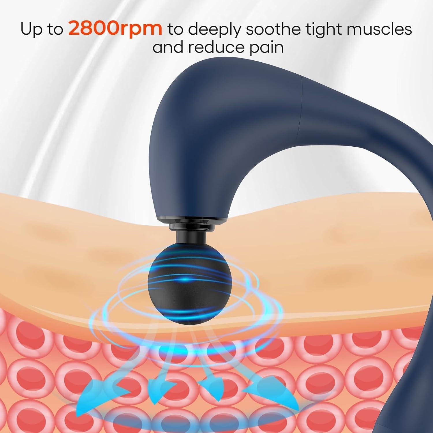 Masajeador de Tejido Profundo JiAn Health JA-G4 Azul 4 Cabezas