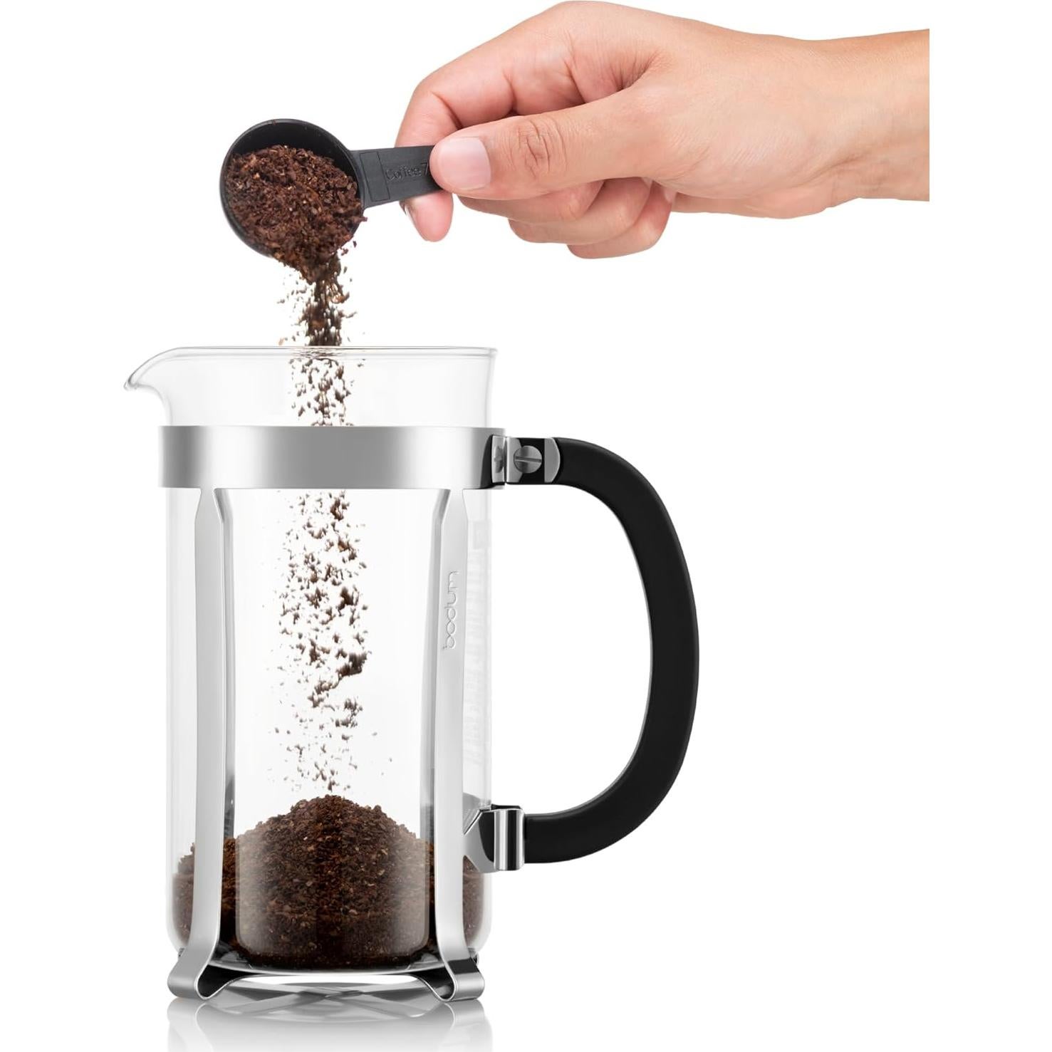 Cafetera de Émbolo Bodum 1L Chambord Acero y Vidrio