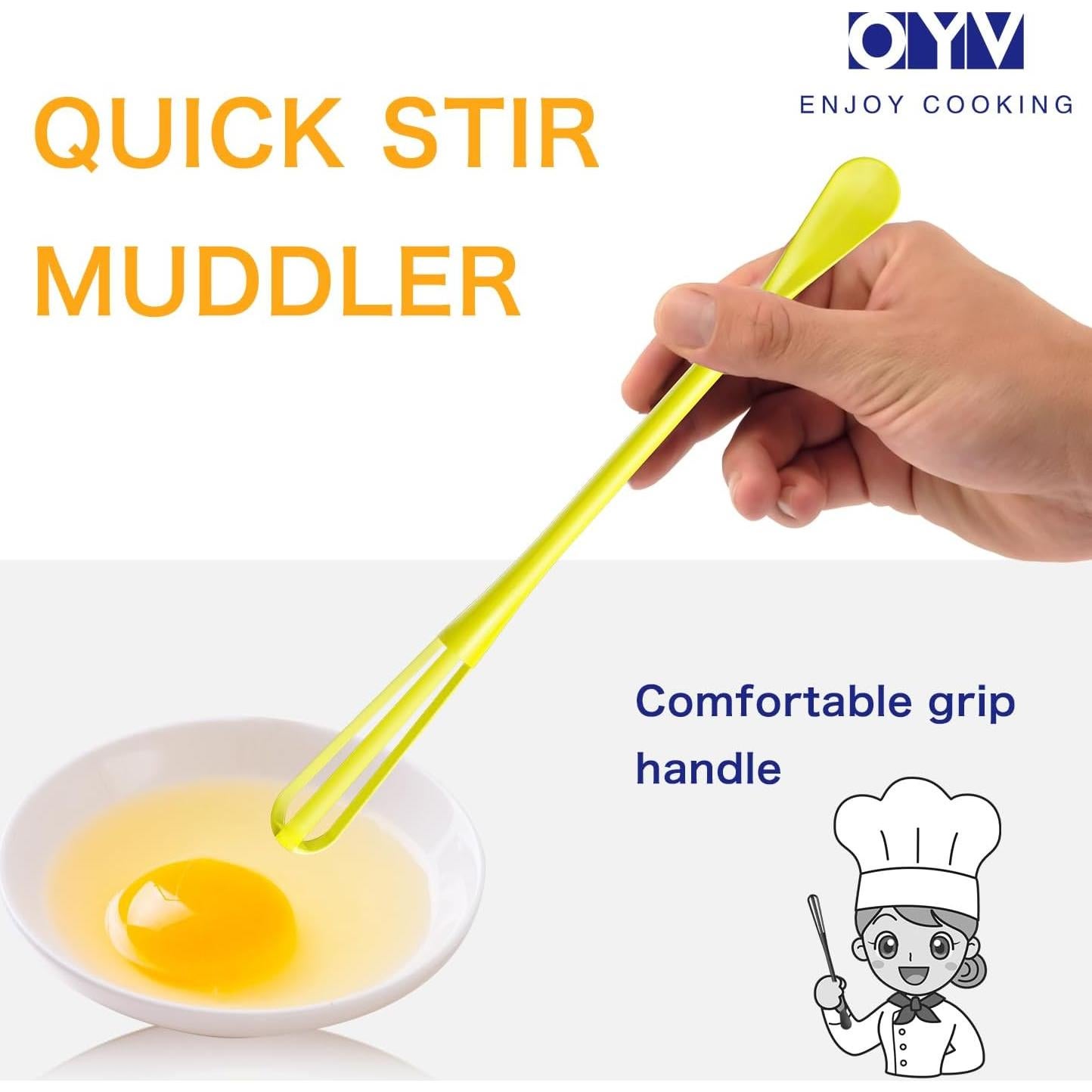 Colorful Mini Whisk, Mini Spoon, Multifunctional Small Whisks for Cooking, Tiny Whisk 7 Pieces, Mini Small Wisk, for Blending, Whisking, Beating Ingredients, Mixing Sauces