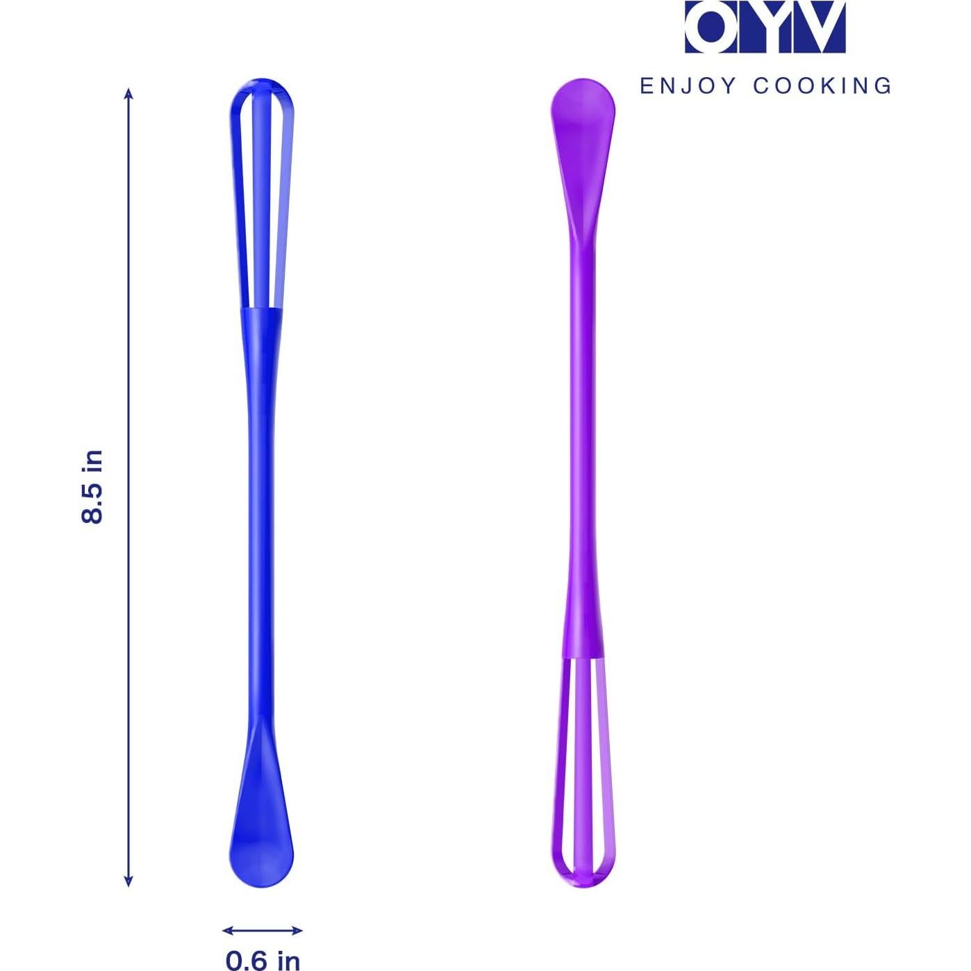 Colorful Mini Whisk, Mini Spoon, Multifunctional Small Whisks for Cooking, Tiny Whisk 7 Pieces, Mini Small Wisk, for Blending, Whisking, Beating Ingredients, Mixing Sauces