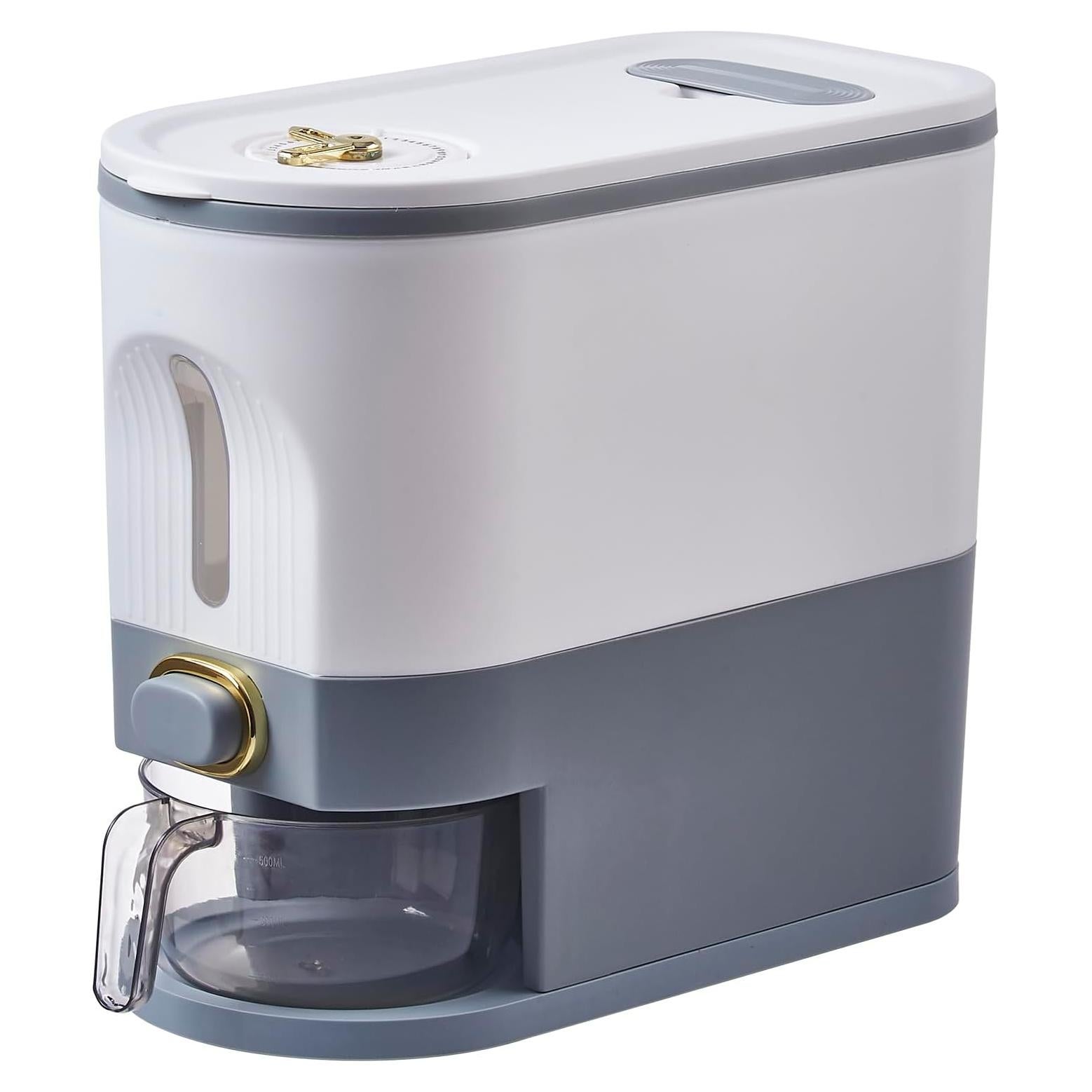 Contenedor de Arroz Sooyee 5kg con Tapa y Medidor a Prueba de Humedad