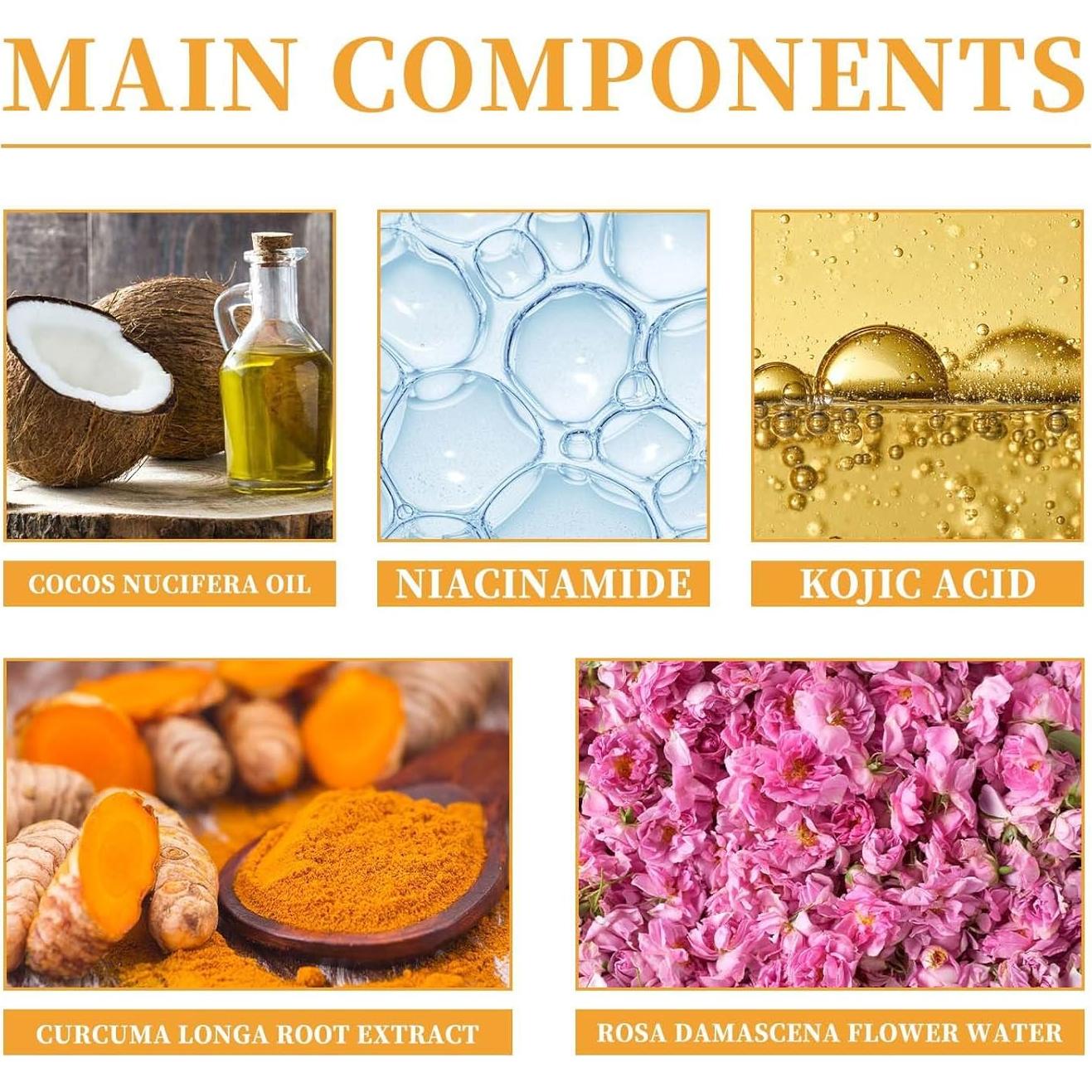 Limpiador Facial Espumoso de Cúrcuma HuaQing 190g