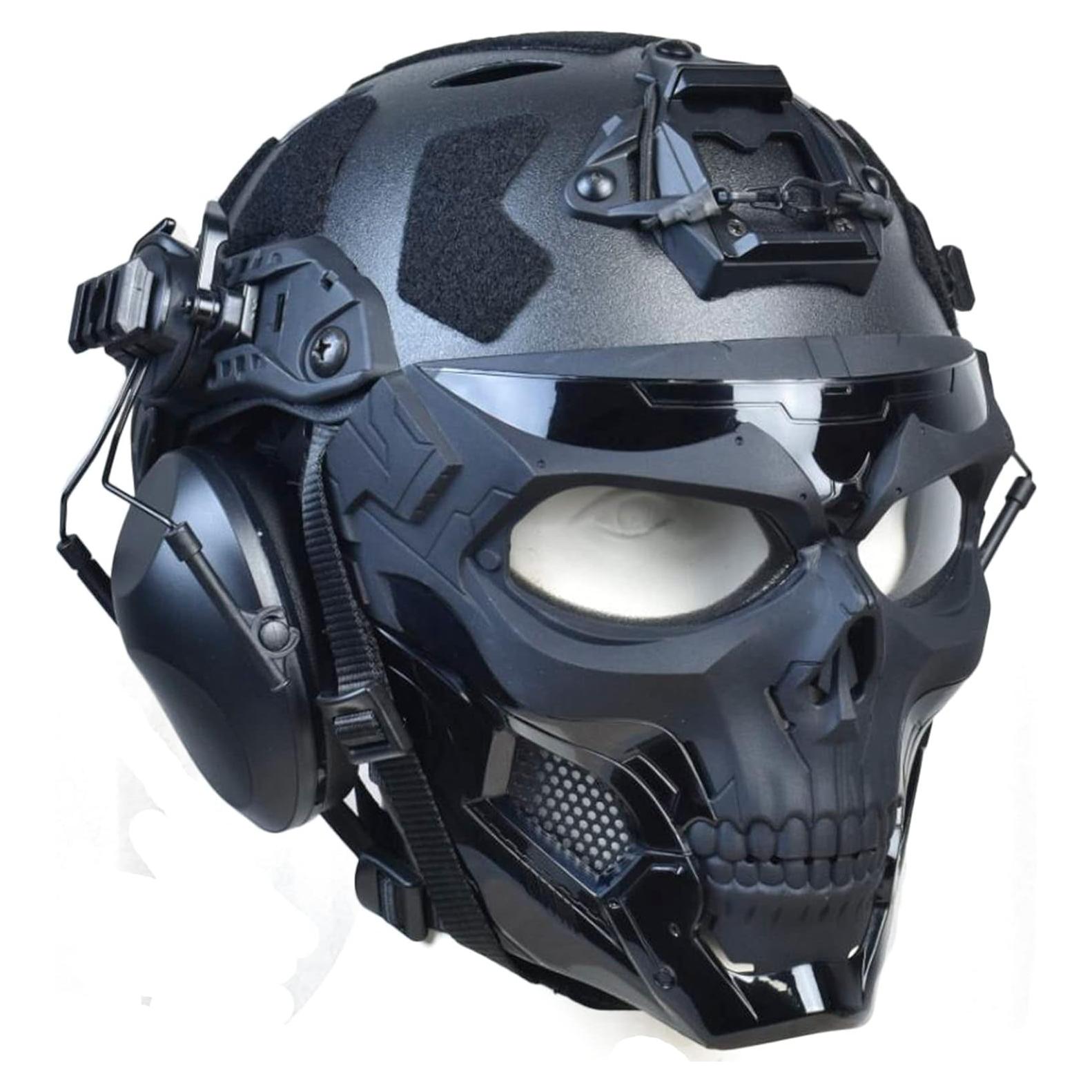 Máscara Táctica Completa Hdlsina HL-31 con Auriculares