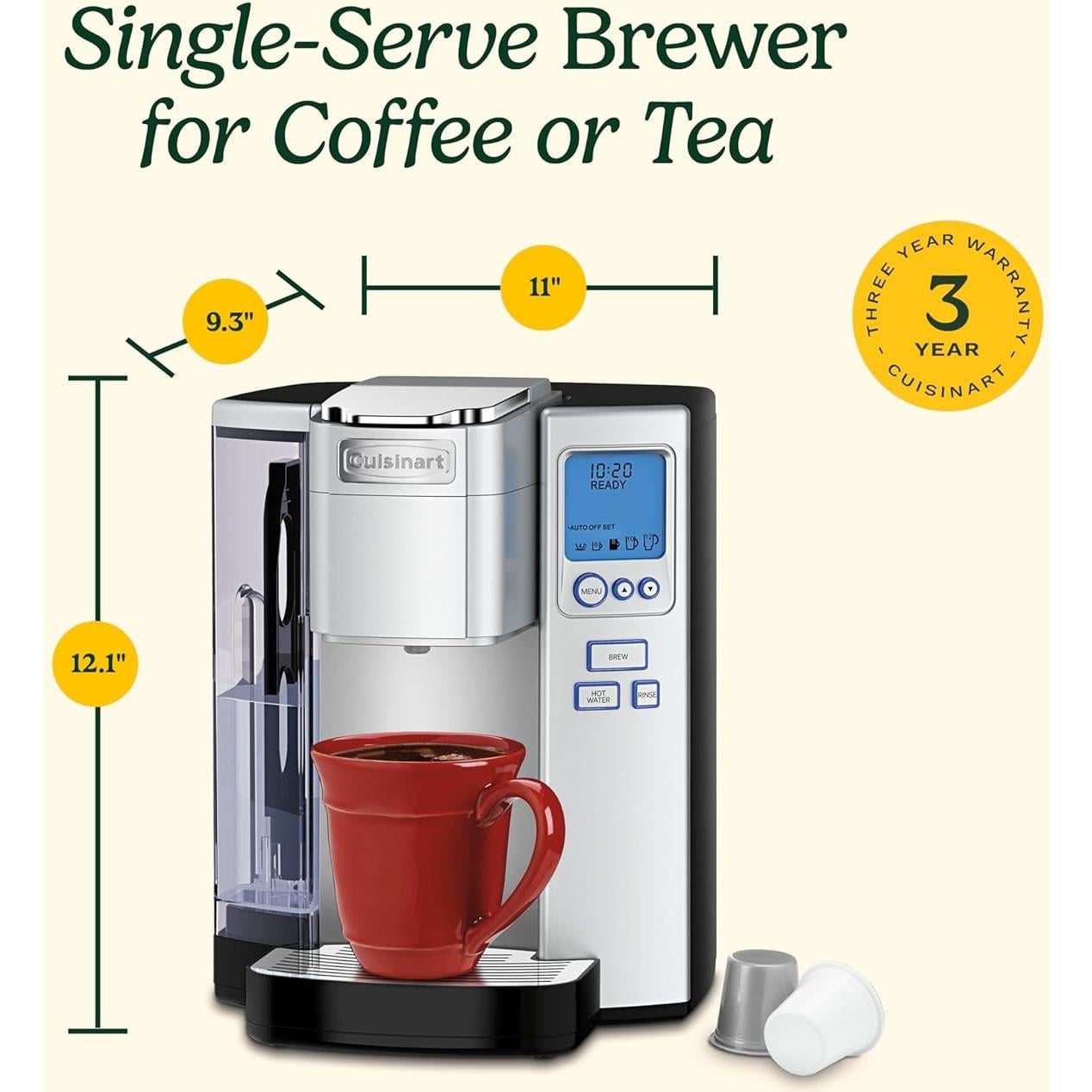 Cafetera Cuisinart Premium 2,13L Programable Acero Inoxidable