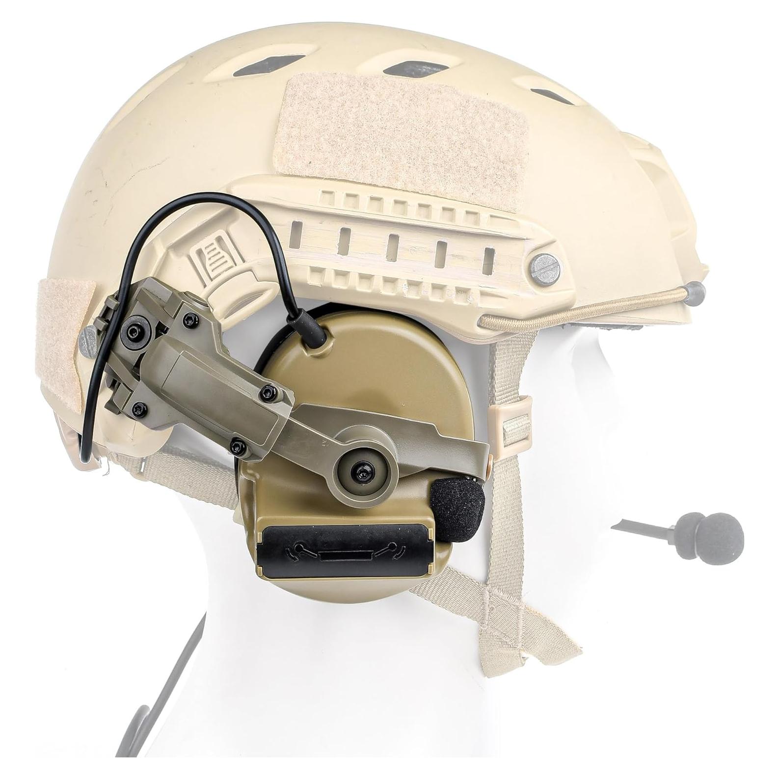 Auricular Táctico GLECTICAL Comta II con PTT Kenwood 2 pines