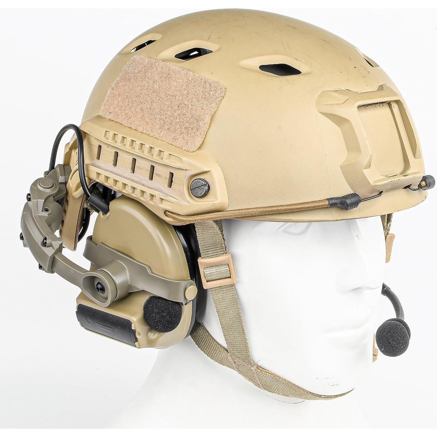 Auricular Táctico GLECTICAL Comta II con PTT Kenwood 2 pines