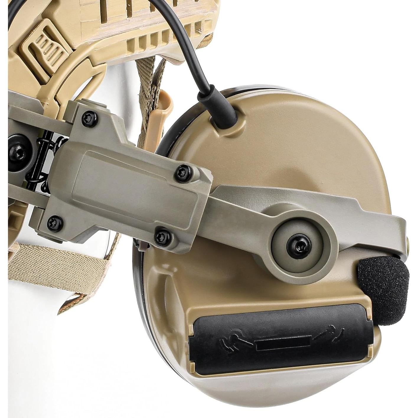 Auricular Táctico GLECTICAL Comta II con PTT Kenwood 2 pines