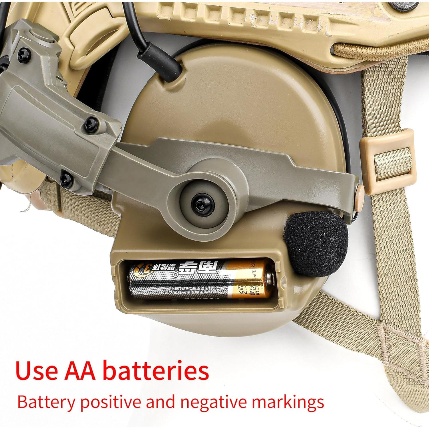 Auricular Táctico GLECTICAL Comta II con PTT Kenwood 2 pines