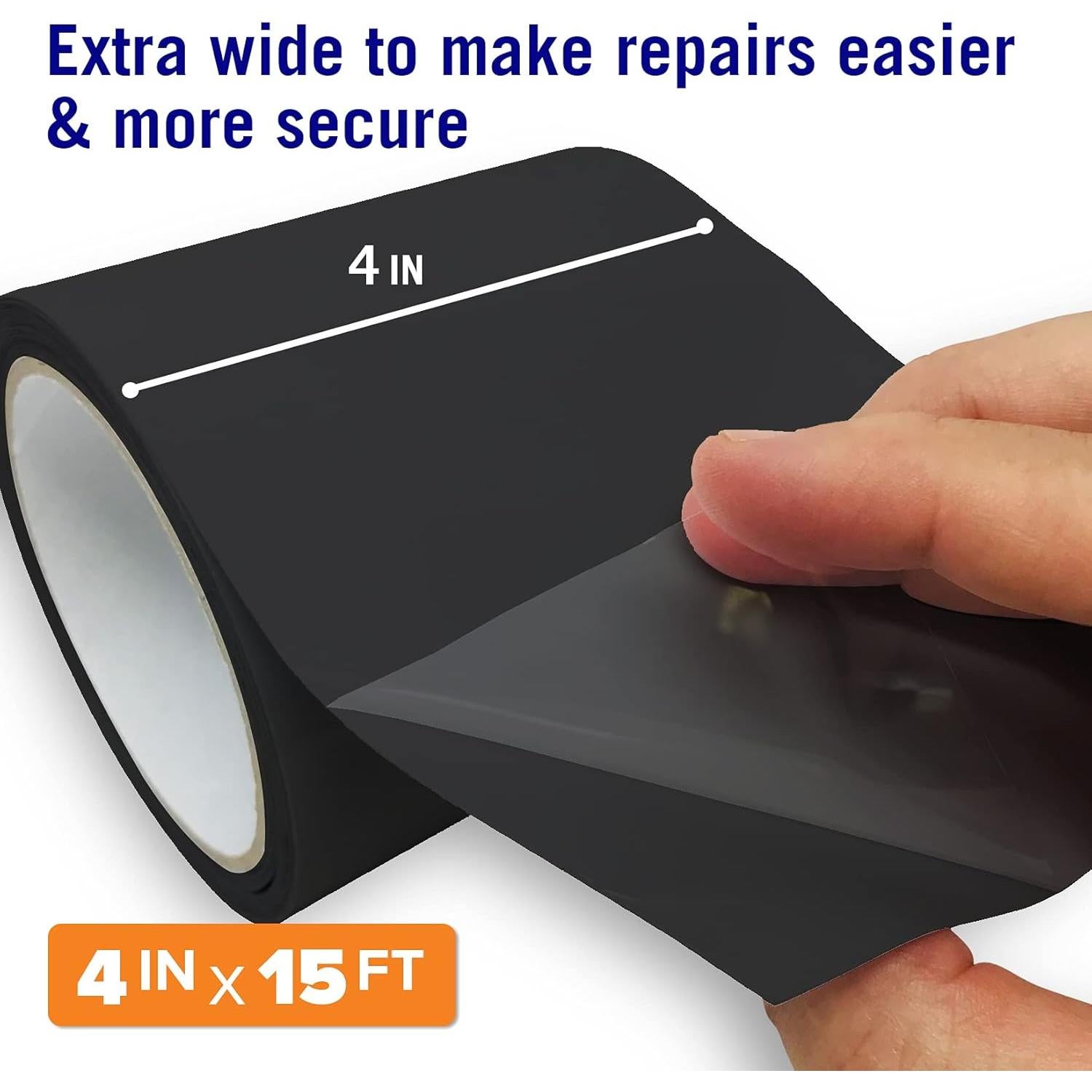 Cinta Impermeable Negra Better Boat 4" x 4.57 m para Filtraciones