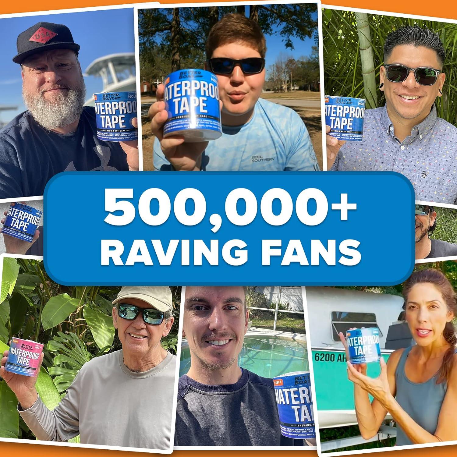 Cinta Impermeable Negra Better Boat 4" x 4.57 m para Filtraciones