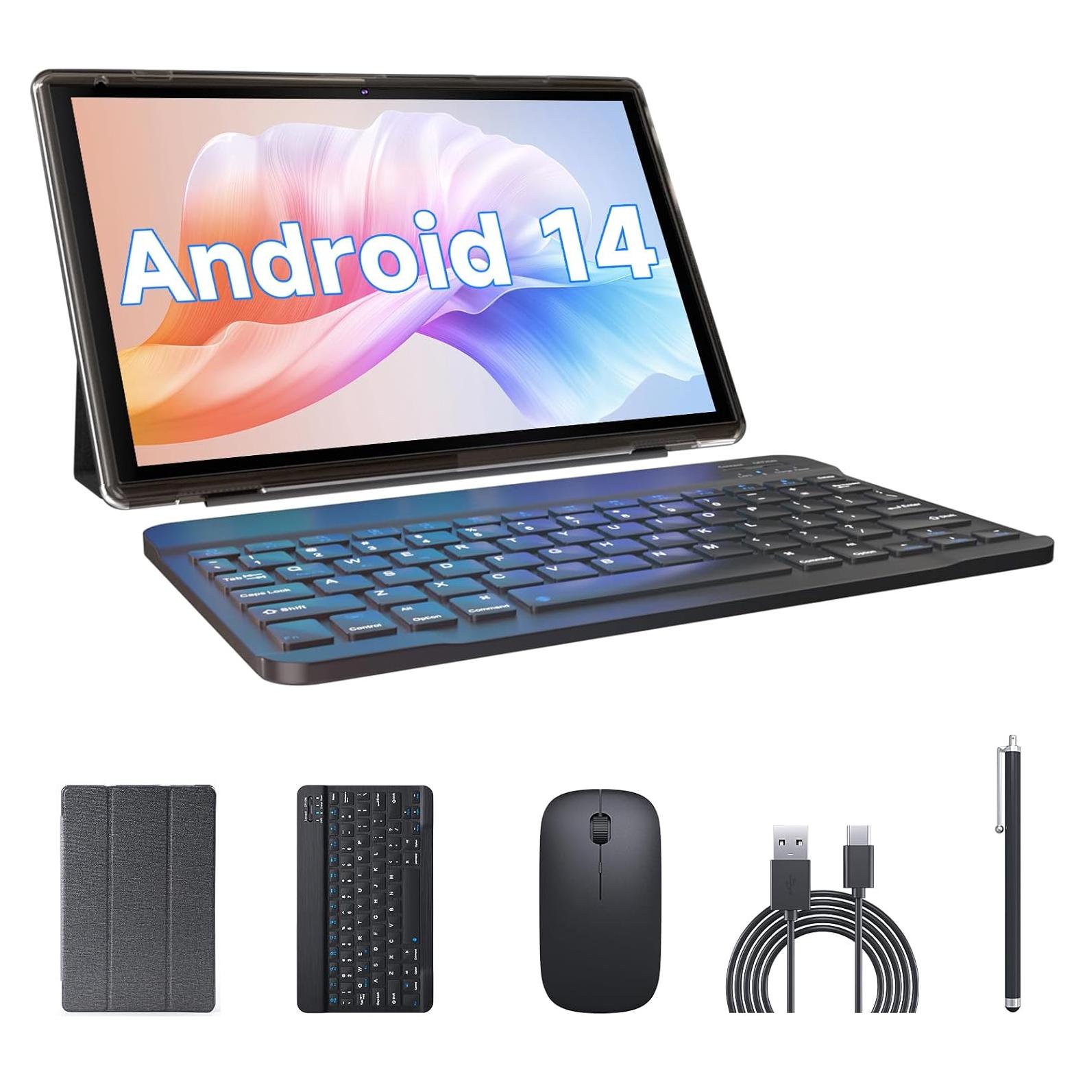 Tableta 2 en 1 ZZB ZB10 10.1" Android 14 6GB RAM 32GB ROM