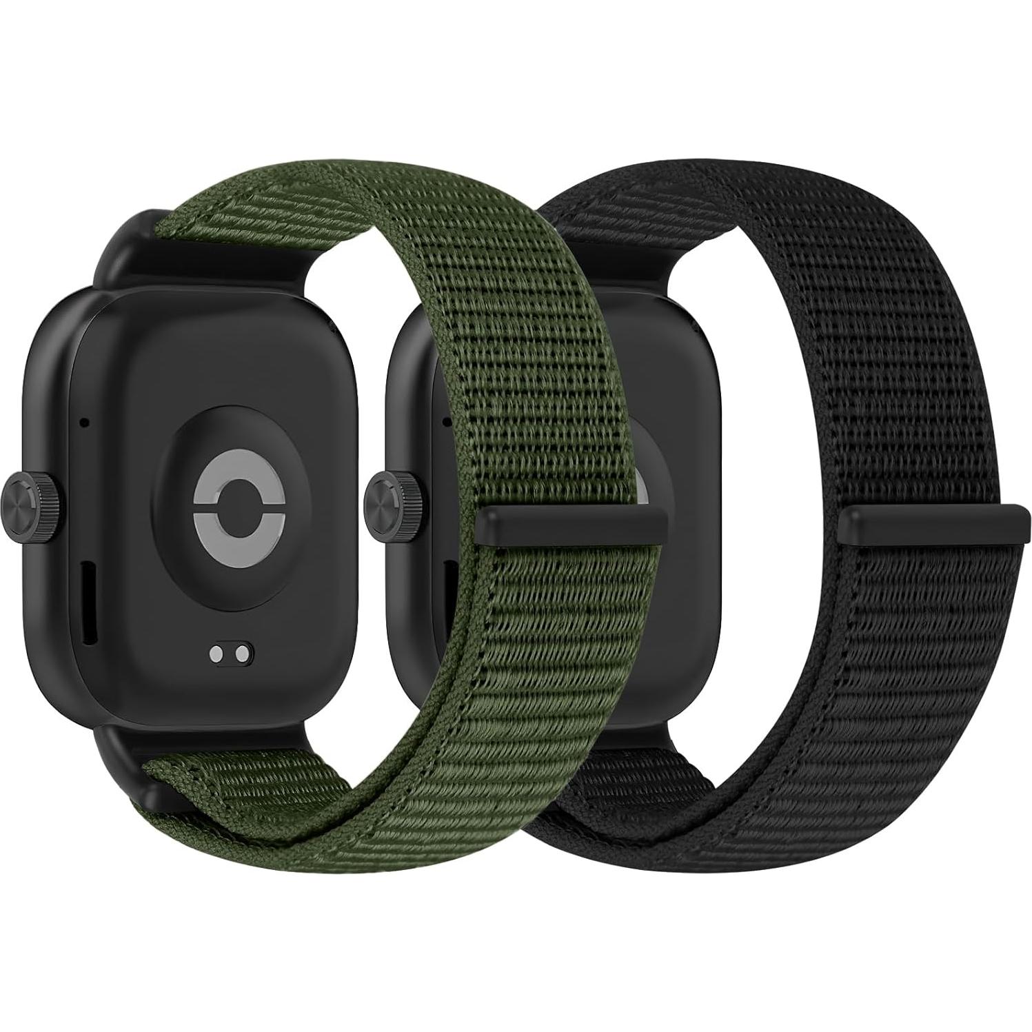 Bandas de Nailon Ajustables Relting para Redmi Watch 4 y Xiaomi Smart Band 8/9 Pro - 2 Piezas