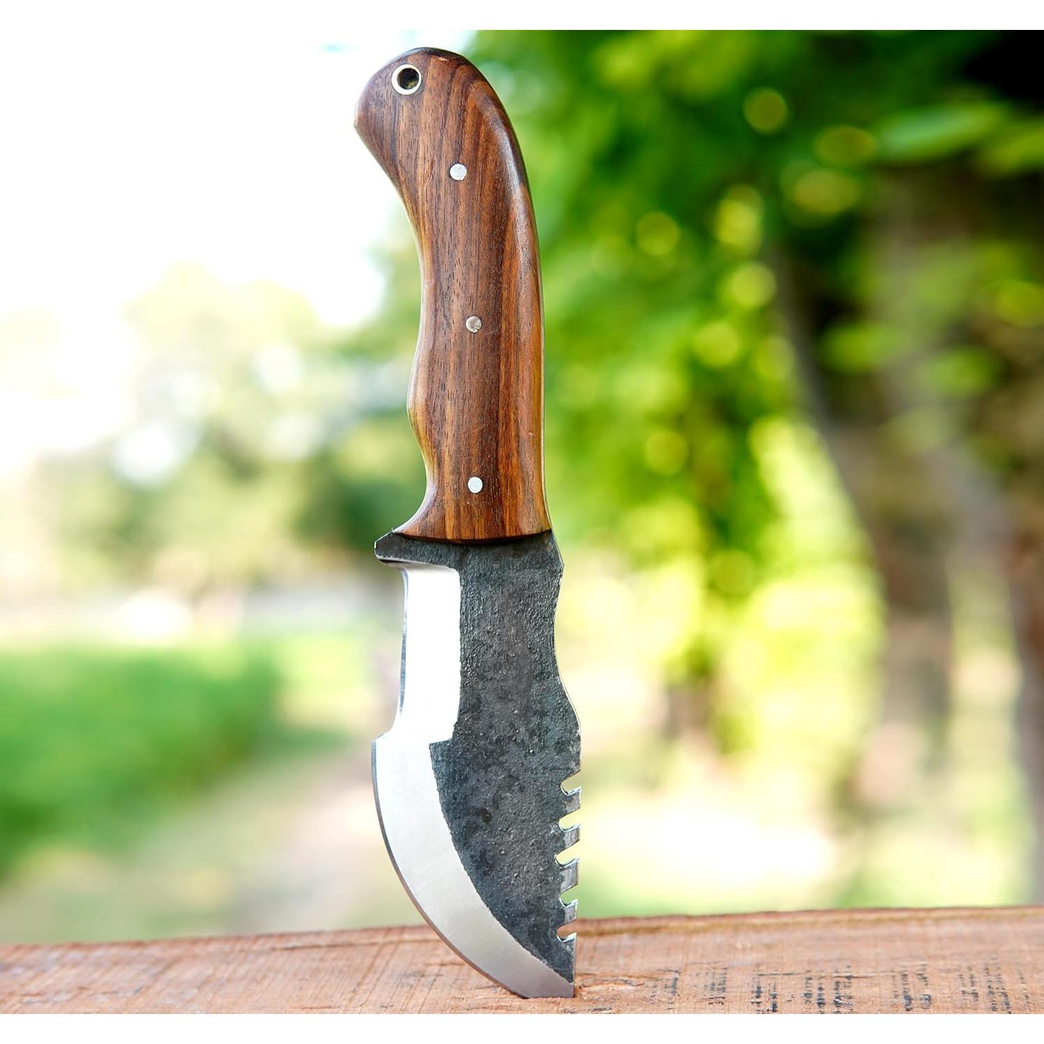 Cuchillo Tracker Rising Crafts 21.6 cm Full Tang Caza Camping