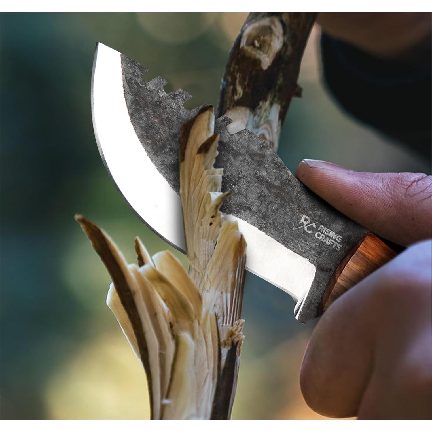 Cuchillo Tracker Rising Crafts 21.6 cm Full Tang Caza Camping