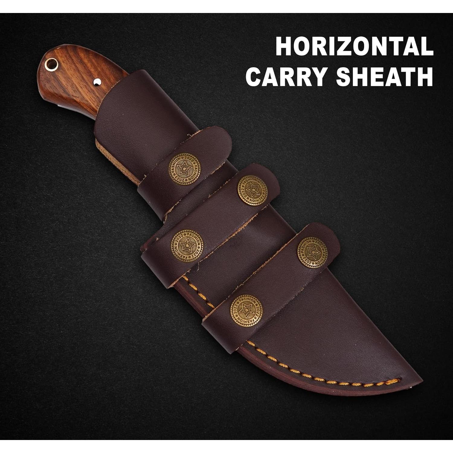 Cuchillo Tracker Rising Crafts 21.6 cm Full Tang Caza Camping