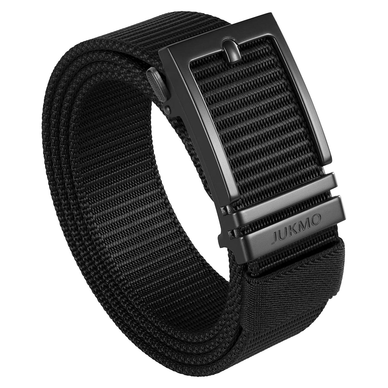 Cinturón de Golf JUKMO Automático Nylon Negro para Hombres