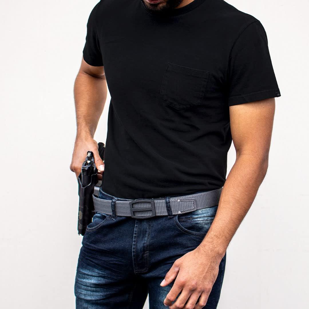 Cinturón Táctico Nexbelt Titan Gun Ajustable de Nylon - Gris