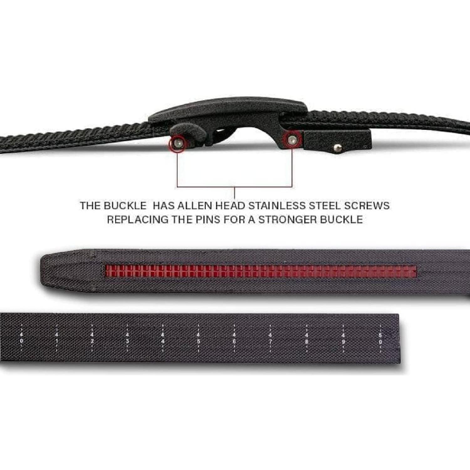 Cinturón Táctico Nexbelt Titan Gun Ajustable de Nylon - Gris