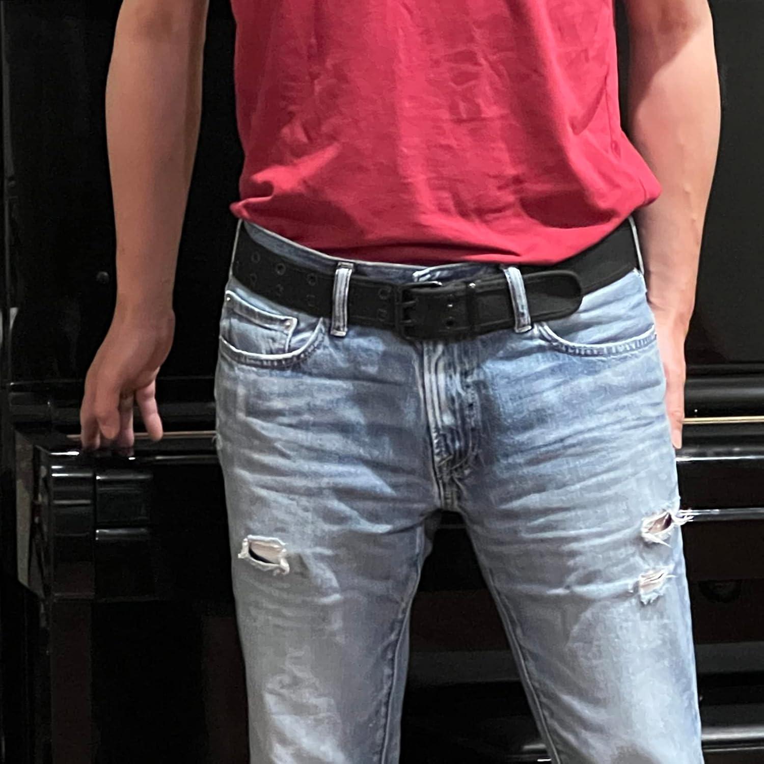 Cinturón de lona para hombres 12 colores con ojetes