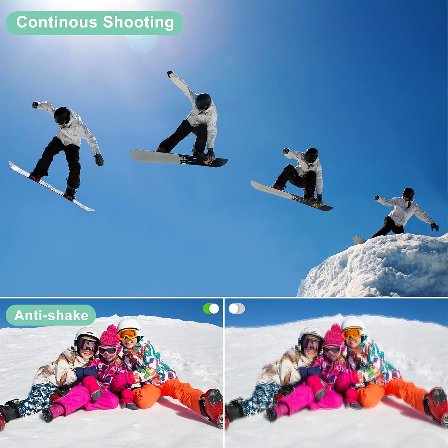 Cámara Digital Compacta VAHOIALD 44MP FHD 1080P Verde