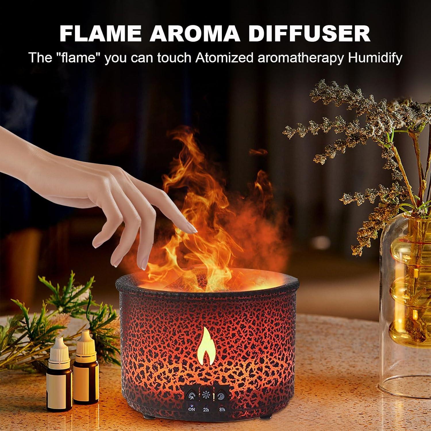 Difusor Humidificador Volcano MINGPINHUIUS 300ml Silencioso