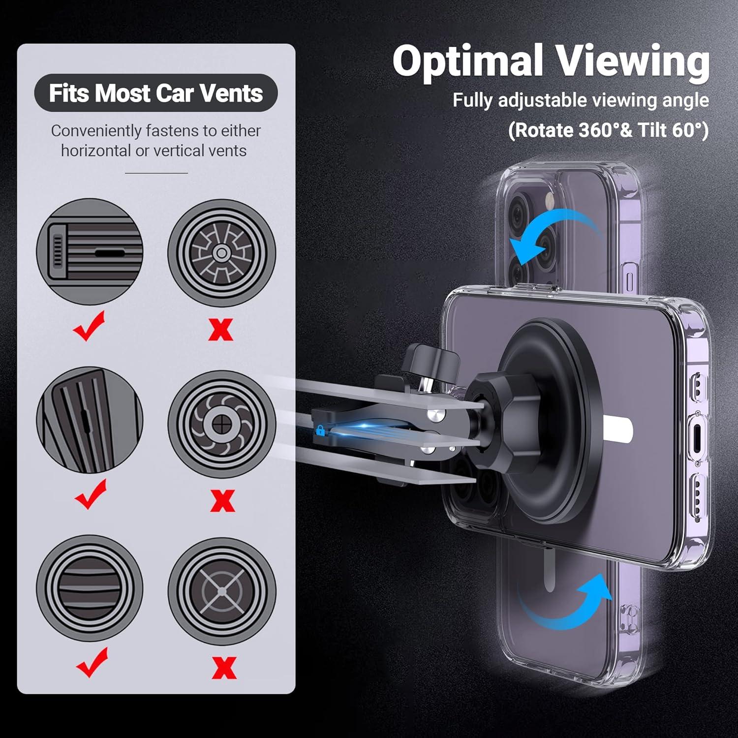 Soporte Magnético para Coche PROfezzion MagSafe 2 Unidades