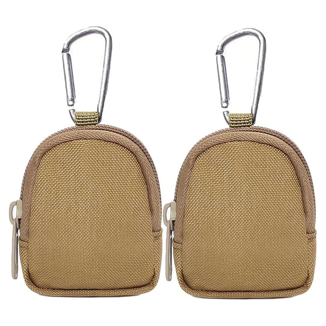 Paquete de 2 Monederos Tácticos Imeisuit Caqui Mini EDC