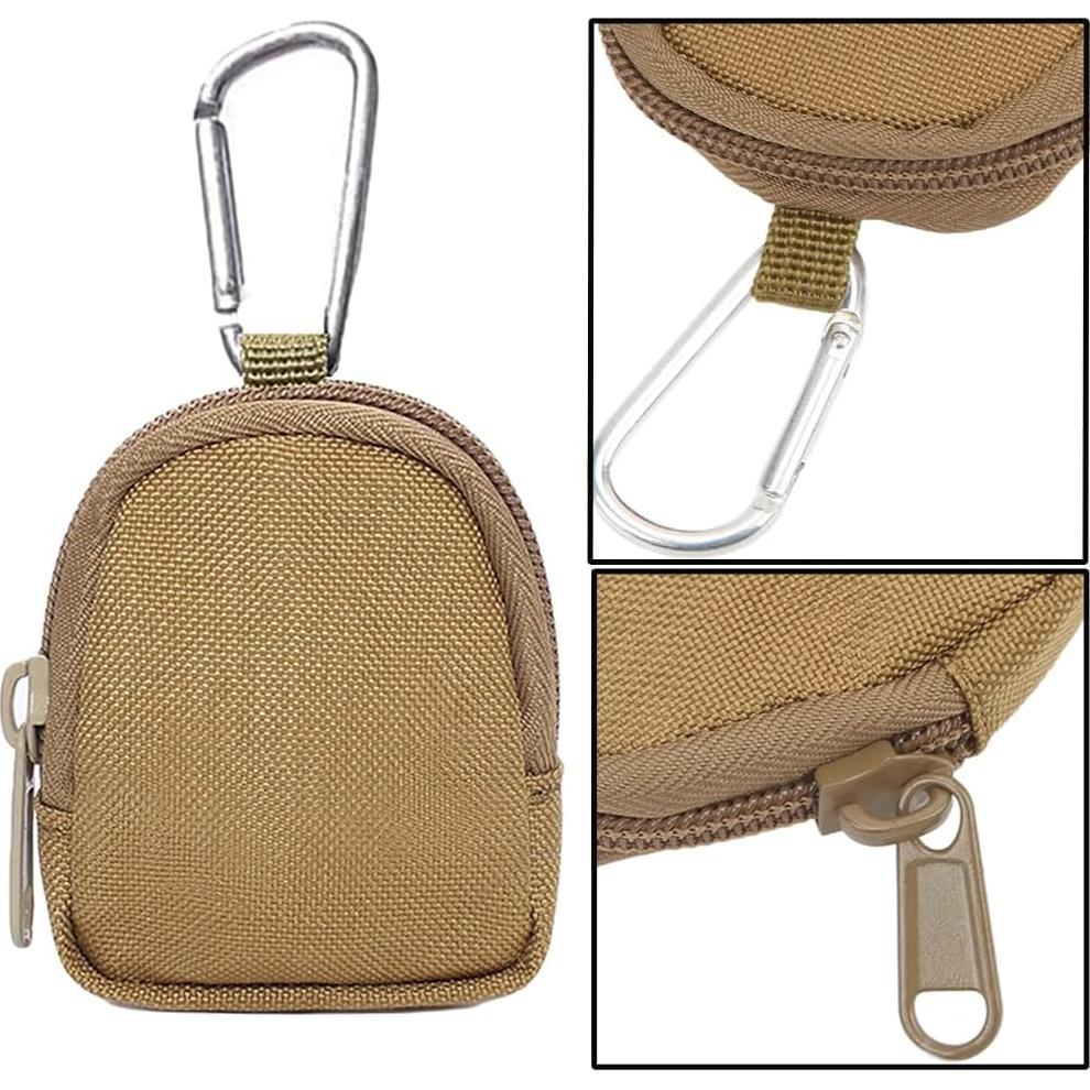 Paquete de 2 Monederos Tácticos Imeisuit Caqui Mini EDC