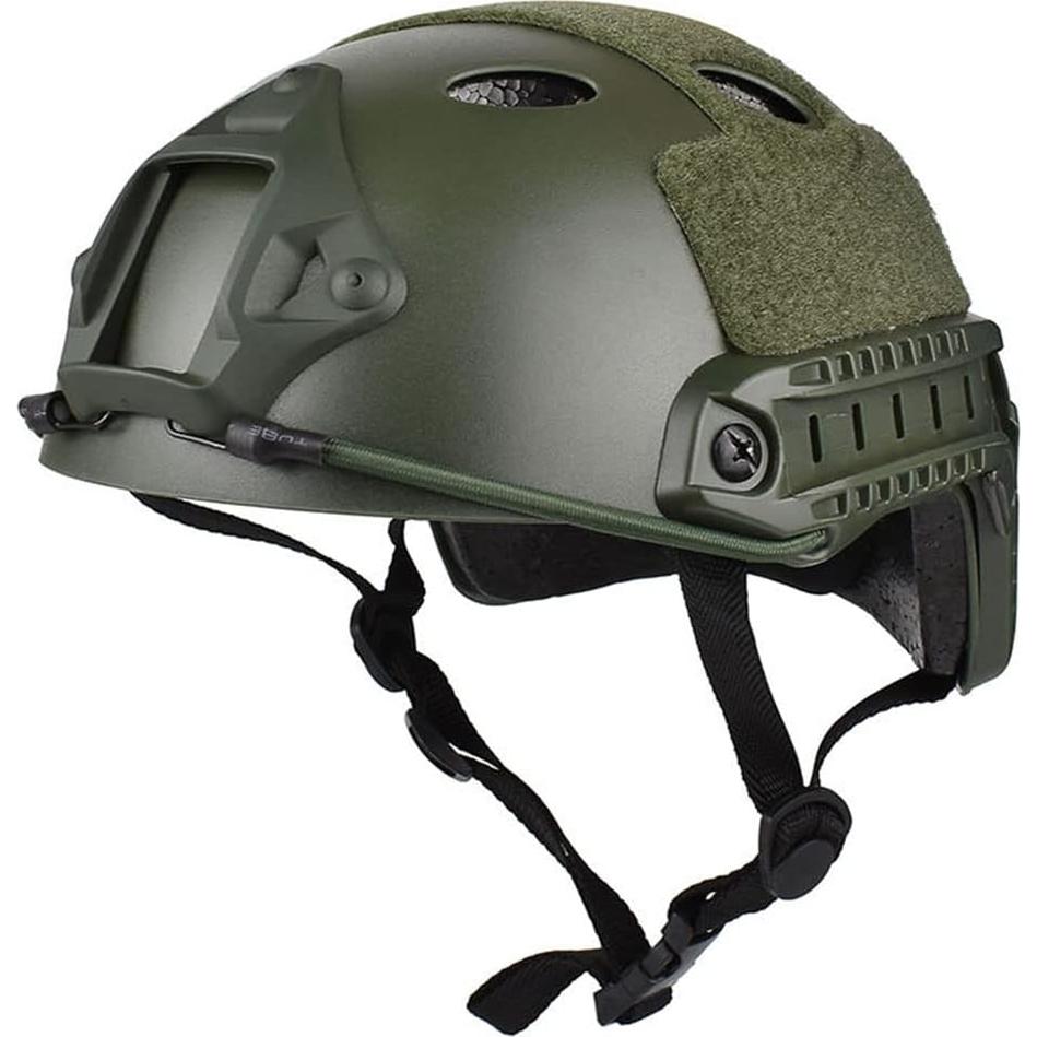 Casco Táctico CMAIR4U PJ Verde OD para Airsoft y Paintball
