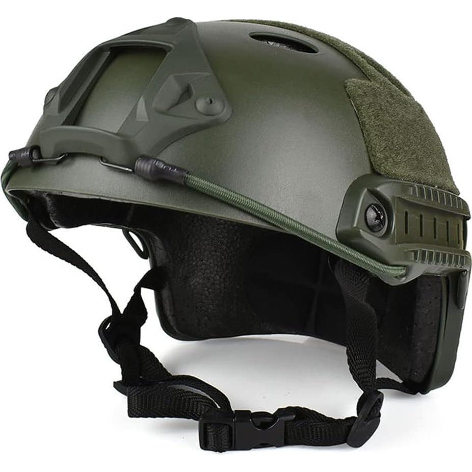 Casco Táctico CMAIR4U PJ Verde OD para Airsoft y Paintball