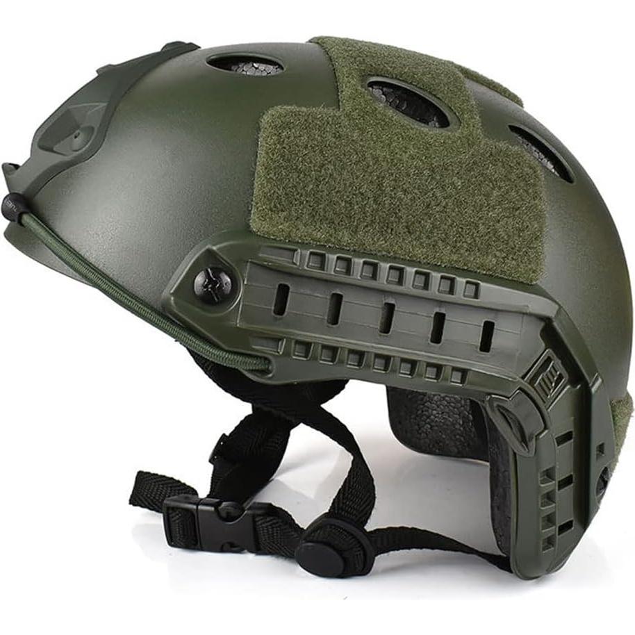 Casco Táctico CMAIR4U PJ Verde OD para Airsoft y Paintball
