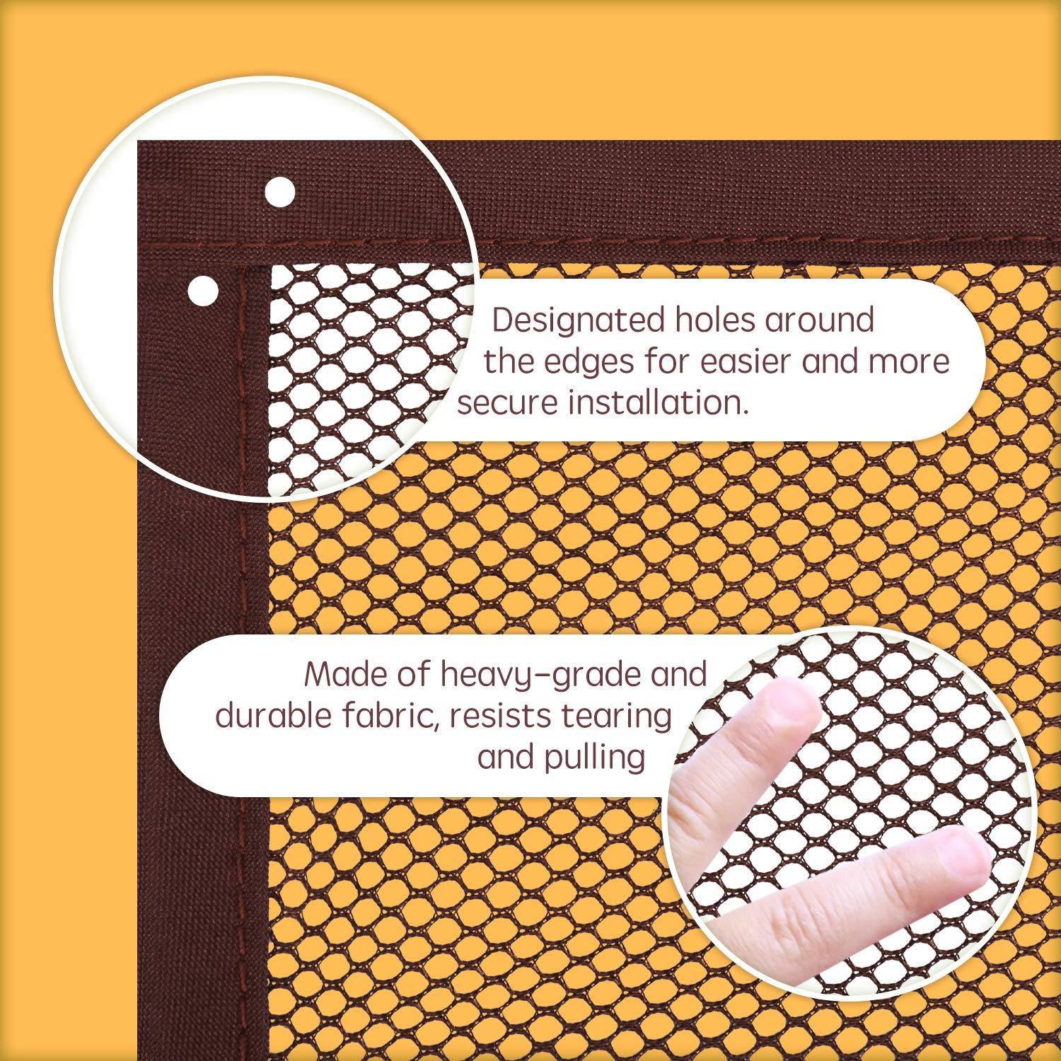 Red de Seguridad Infantil Minne Baby 3m x 0.9m Marrón