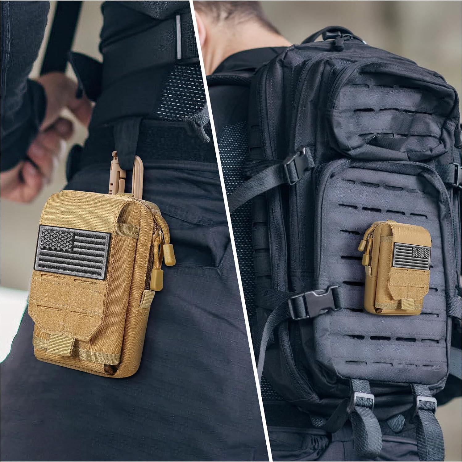 Bolsa táctica Molle SOWHUP para celular EDC 10.4x19x3.8cm