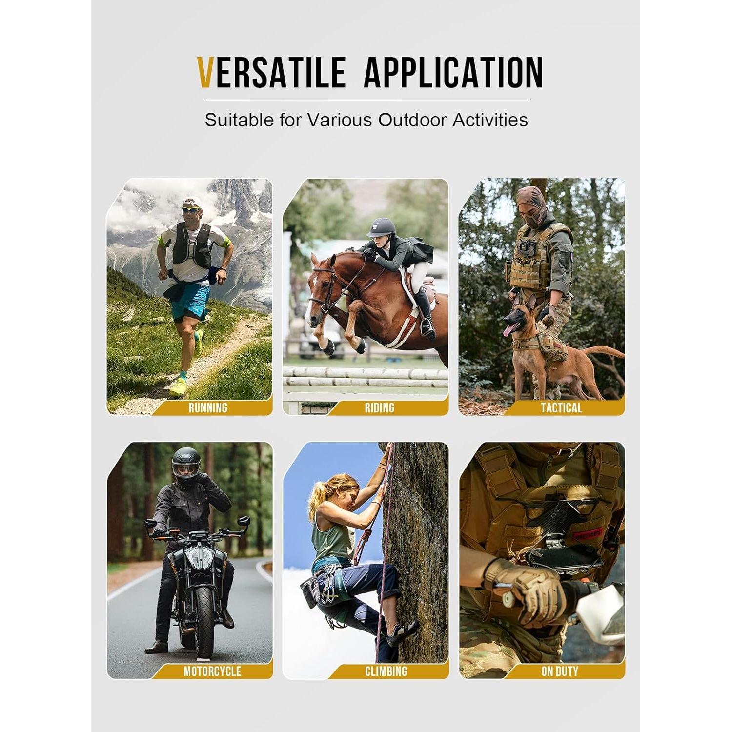 Soporte para Teléfono MOLLE OneTigris 2.0 Ajustable Negro