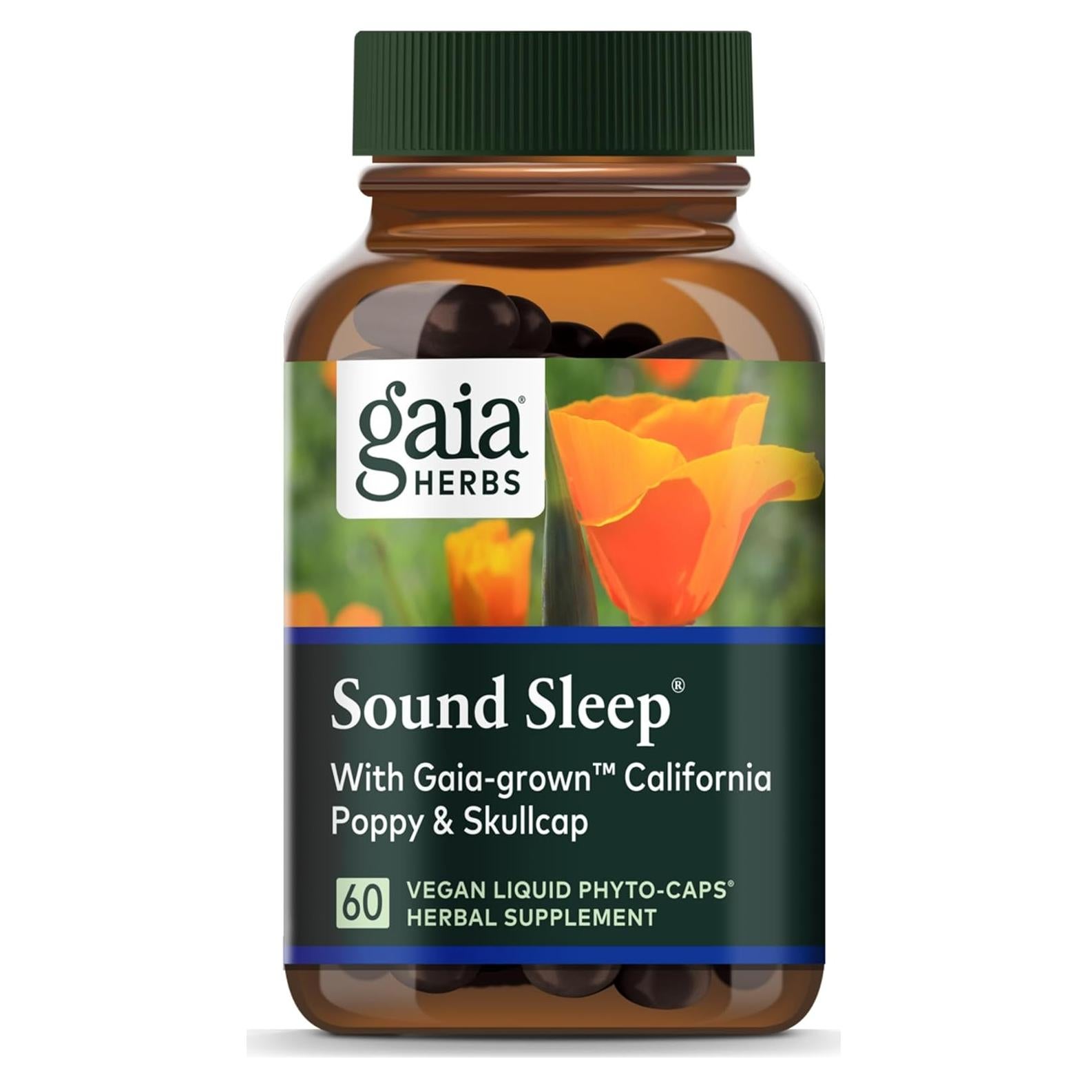 Suplemento Natural para el Sueño Gaia Herbs 60 Cápsulas Veganas