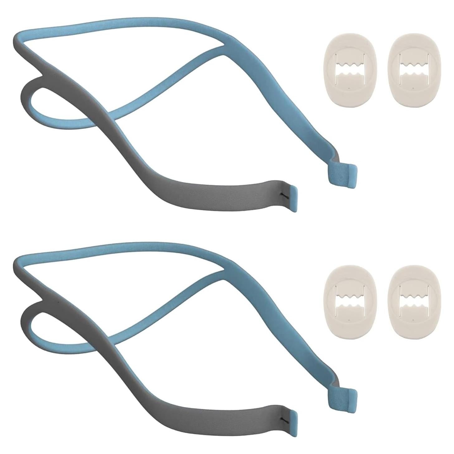 Resmed Airfit P10 Headgear Strap, Replacement CPAP Headgear Compatible with Resmed Airfit P10, 2-Pack (Without Mask)