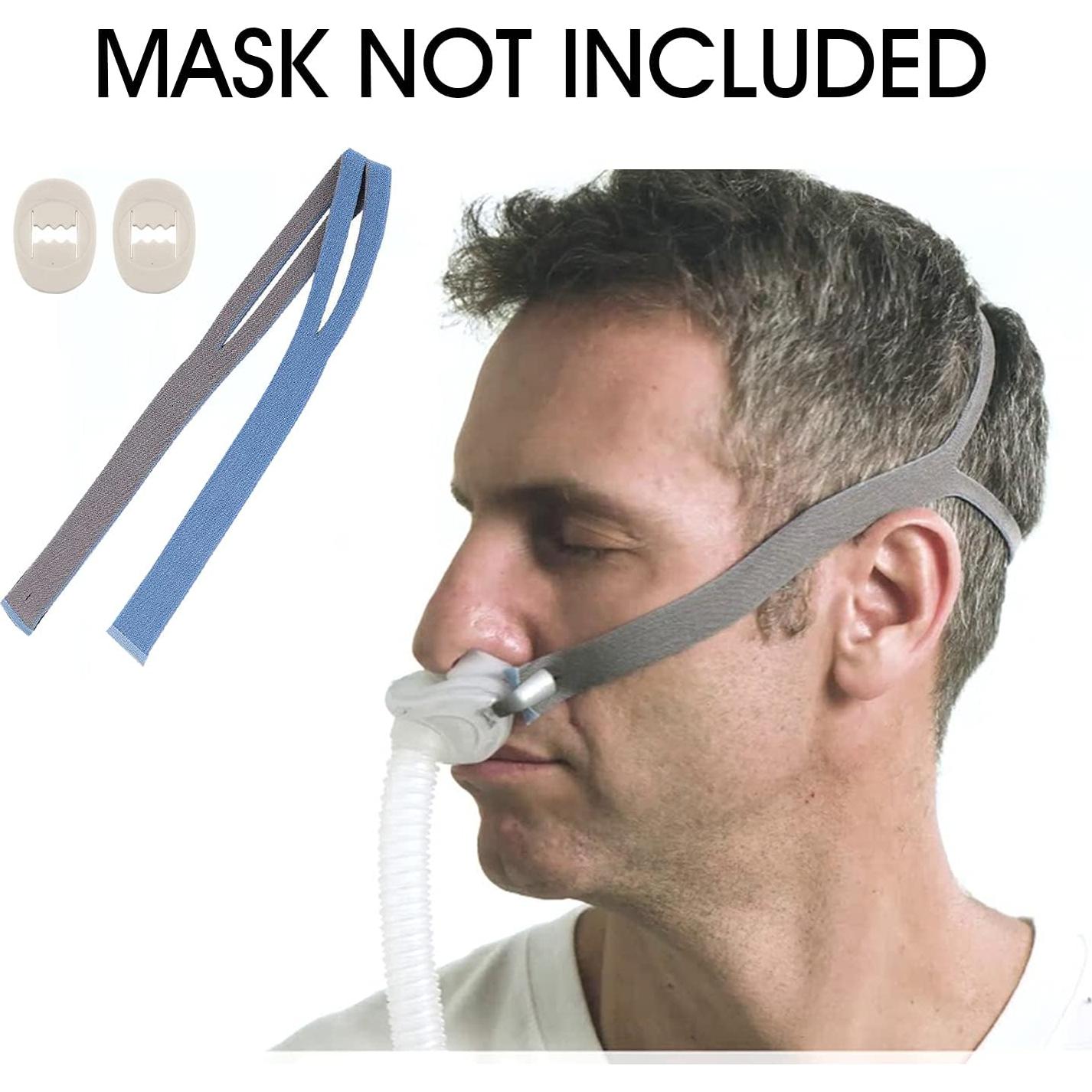 Resmed Airfit P10 Headgear Strap, Replacement CPAP Headgear Compatible with Resmed Airfit P10, 2-Pack (Without Mask)