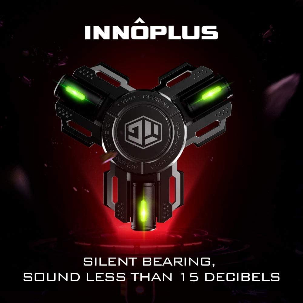 Fidget Spinners, Fidget Spinner Gifts for Adults and Kids, Stress Anxiety ADHD Relief Figets Toy, Metal Finger Hand Spinner Toys with Luminous Light, Spinner Absorb Solar Light Then Release in Dark