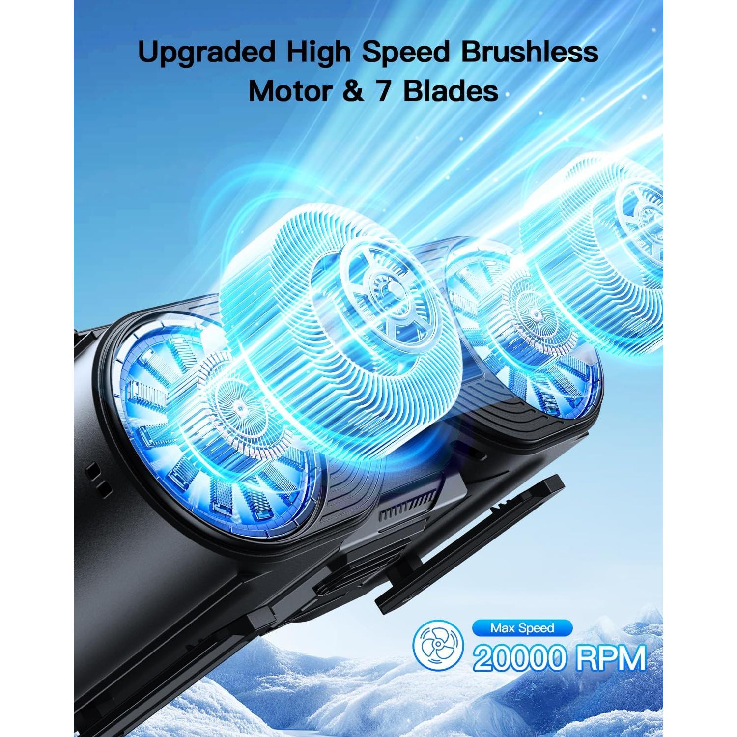 Ventilador Portátil Recargable Andwing D25 5 Velocidades 10000mAh