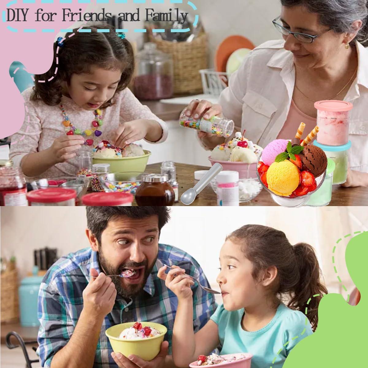 Paquete de 4 Contenedores Ninja 16oz para Helados NC300