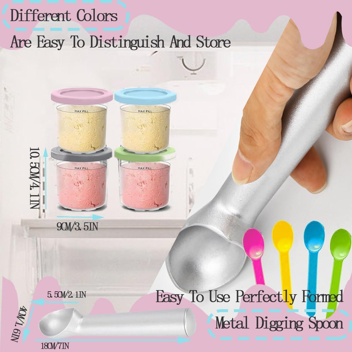 Paquete de 4 Contenedores Ninja 16oz para Helados NC300