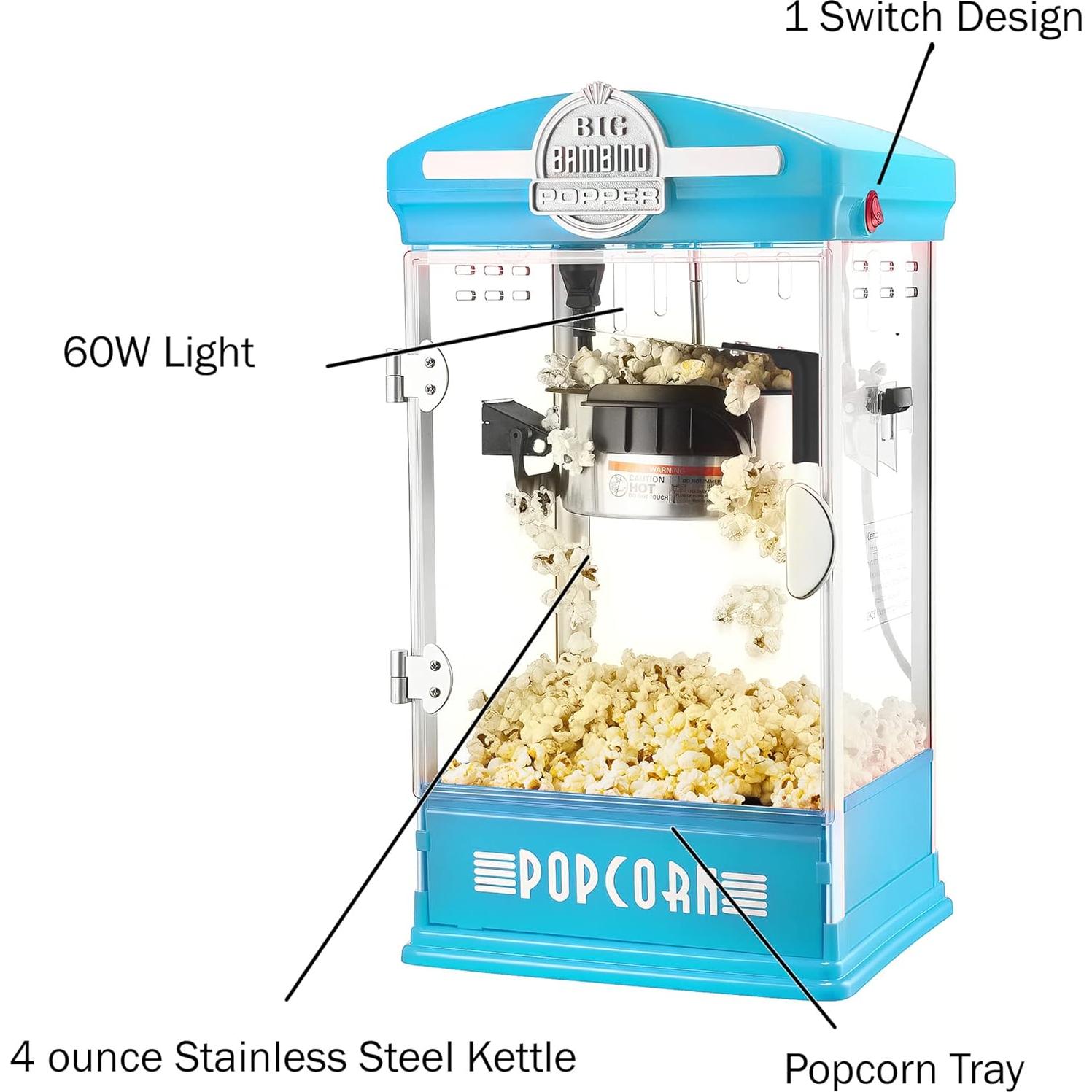 Máquina de Palomitas Great Northern Popcorn 4 Oz Azul