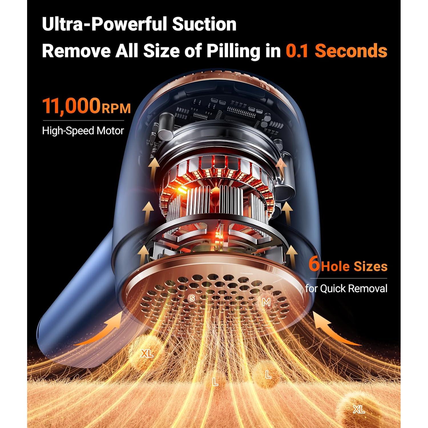 Quitapelusas Eléctrico TORRAS Neaty Recargable 3 Modos Azul