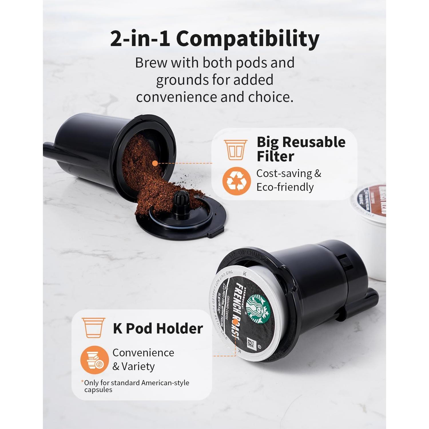 Cafetera KIDISLE KC101B para Café Caliente y Frío 2,01 kg