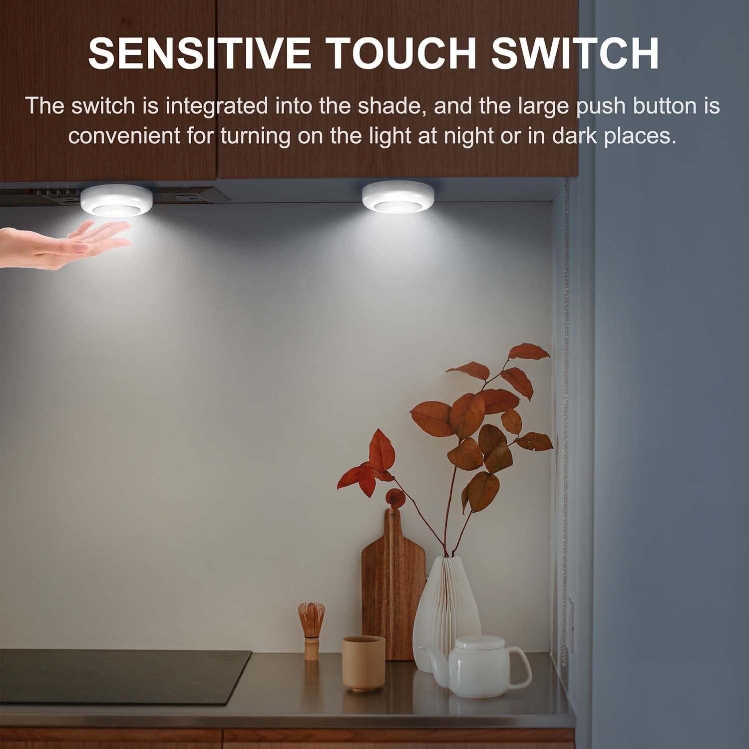 Luz Táctil LED Portátil VICOX - Paquete de 6, 50 Lúmenes