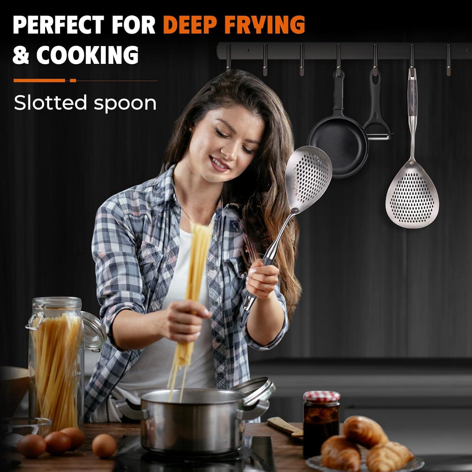 Cucharón Ranurado Marte Set de 2 Acero Inoxidable 304