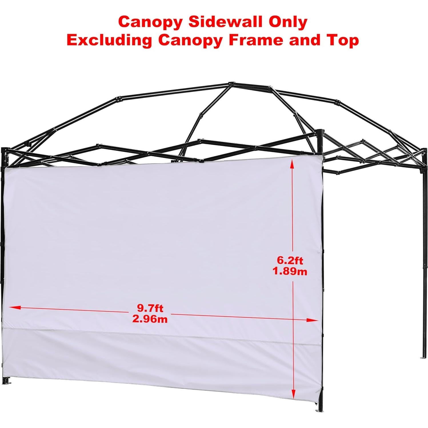 Pared lateral impermeable NINAT 3x3m para toldos