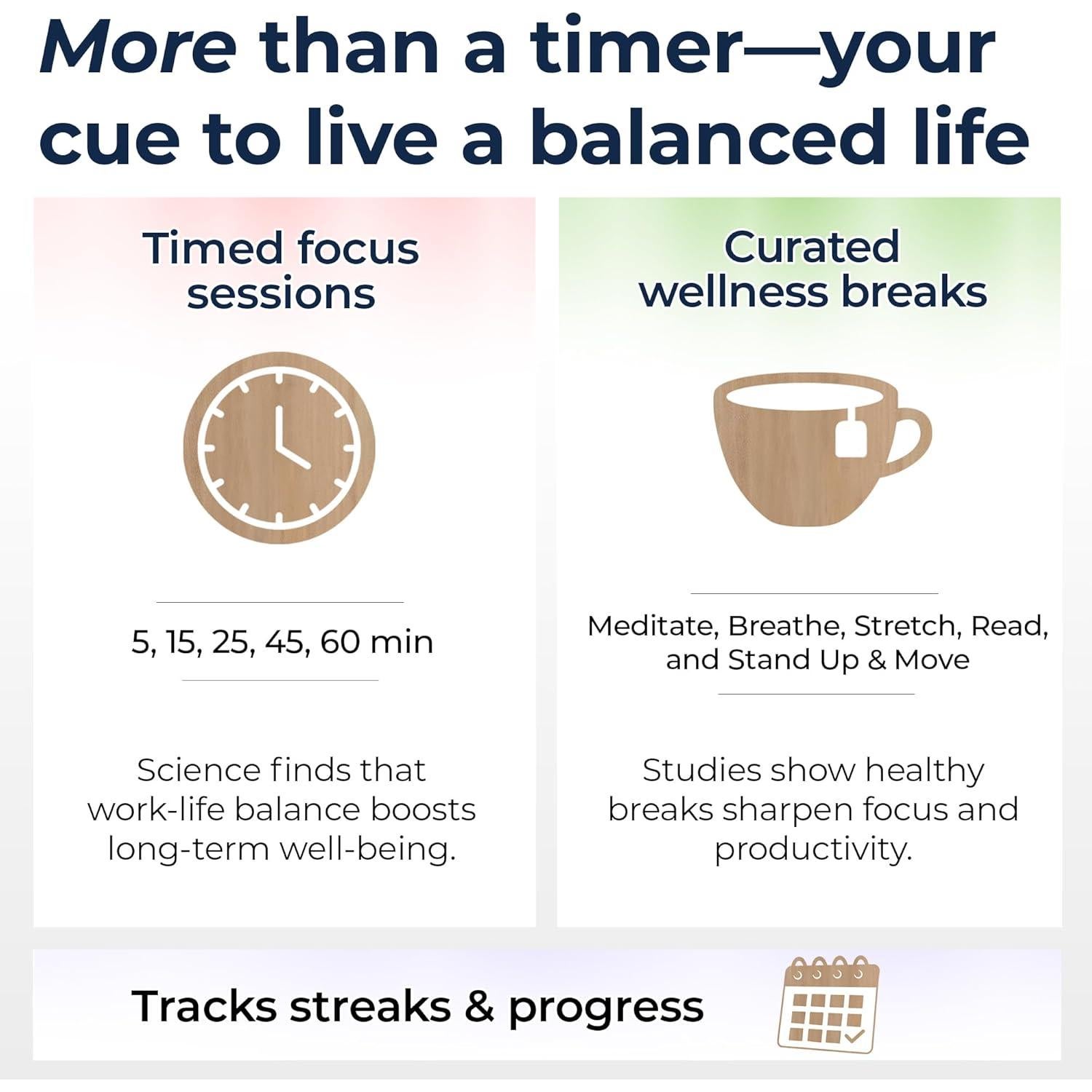 Temporizador Mindsight Pomodoro + Actividades de Bienestar