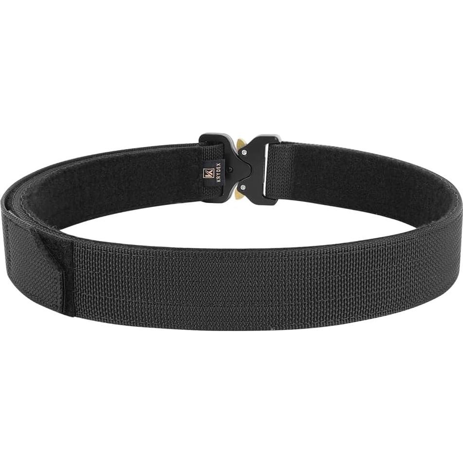 Cinturón Táctico KRYDEX 3.81 cm Negro Multifuncional