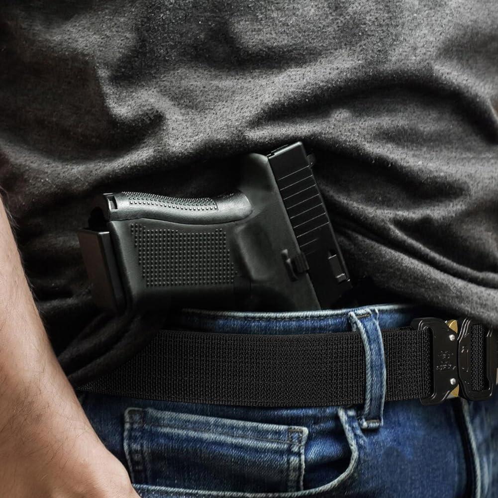 Cinturón Táctico KRYDEX 3.81 cm Negro Multifuncional